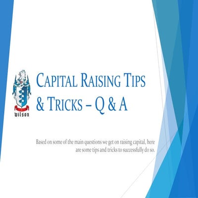 Capital raising
