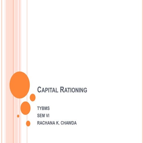 Capital rationing