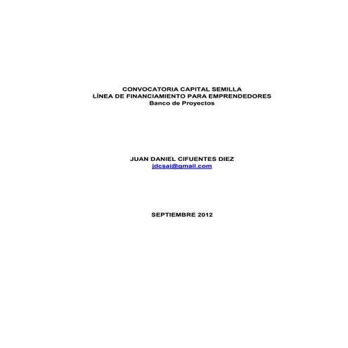 Capital semilla linea de financiamiento para emprendedores