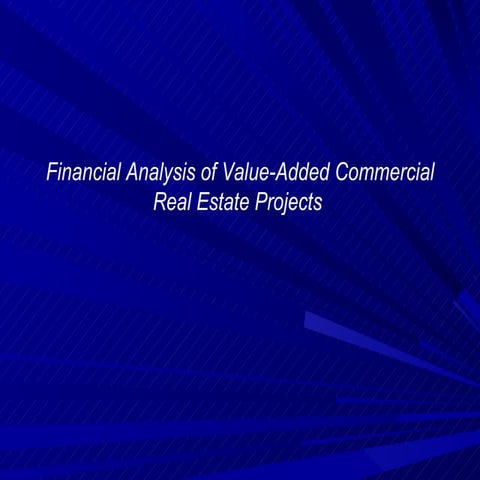 Commercial Real Estate Financial Analysis