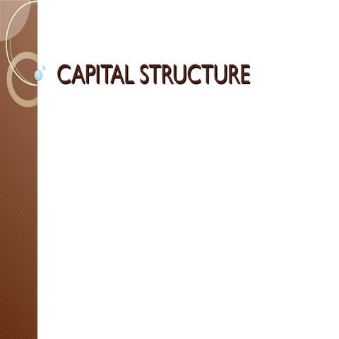 Capital structure