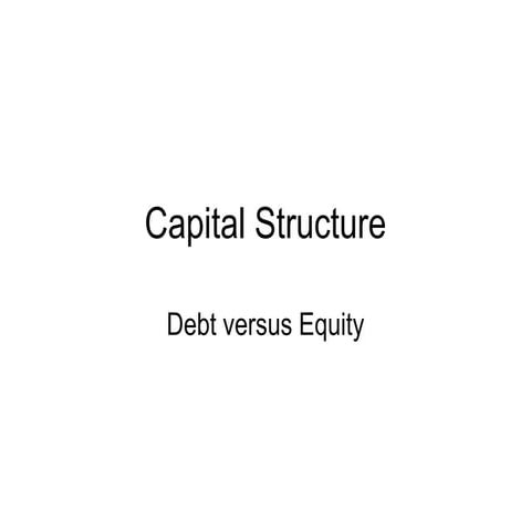 Capital structure