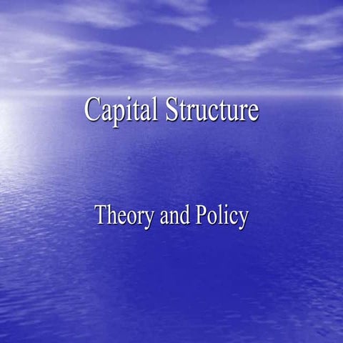 Capital structure