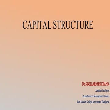 Capital structure