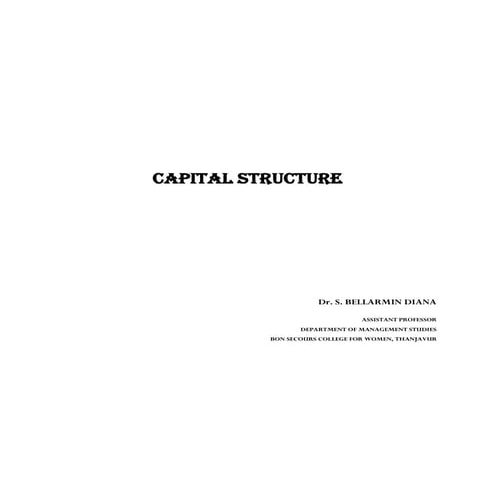 Capital structure