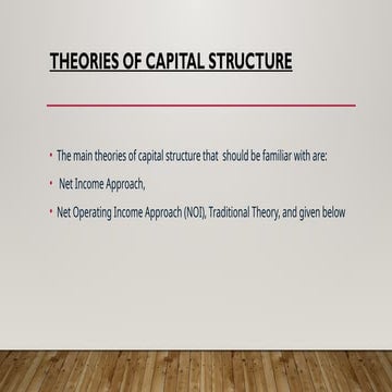 capital structure power point Presentation | PPTX