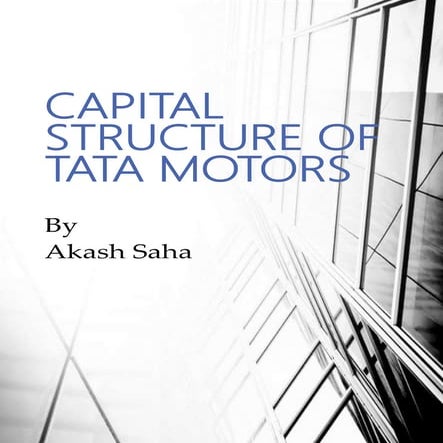 Capital Structure of Tata Motors