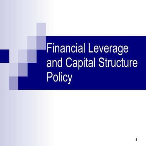 Capital structure theory