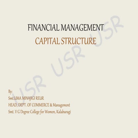Capital structure theory
