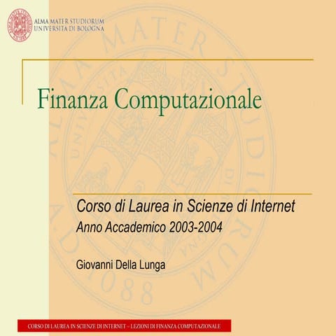 Capitolo 1   richiami mat. finanziaria