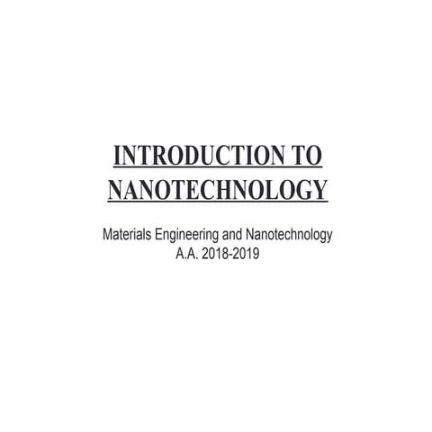 Capitolo characteristics nanotubes engineering