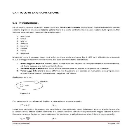 La gravitazione
