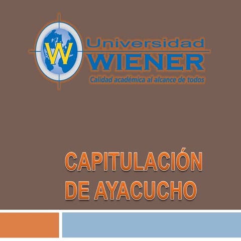 Capitulación de ayacucho