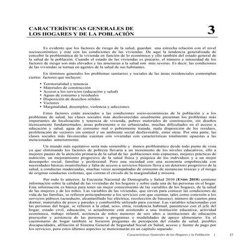 Capitulo 3: Caracteristicas generales de los hogares y la poblacion