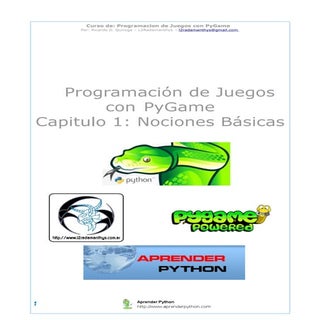 Intro PyGame Capitulo 1