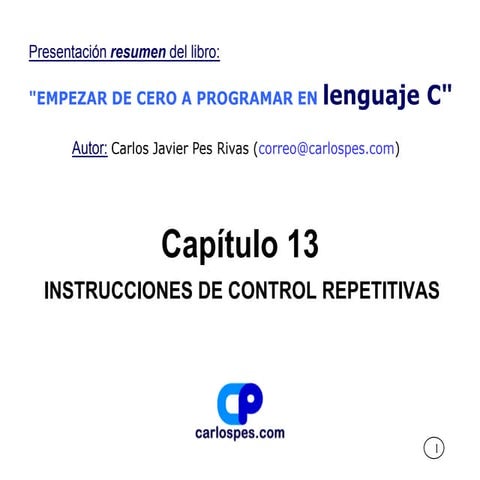Instrucciones de control repetitivas