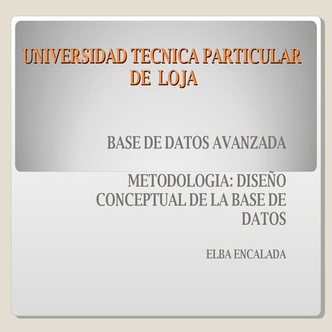 Cuestiones de Repaso: Diseño Conceptual de la base de datos