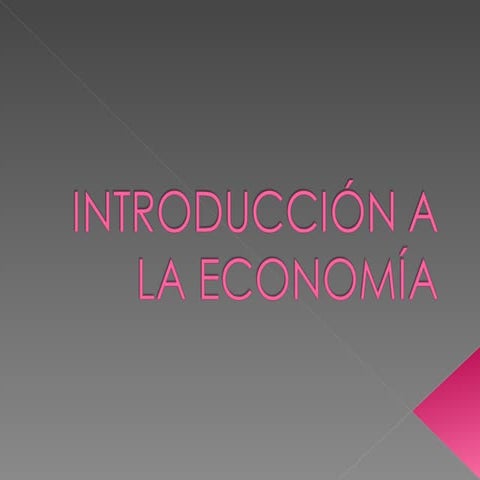 Introduccion a la Economía