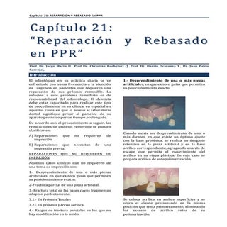 Capitulo 21: Reparación y rebasado ...