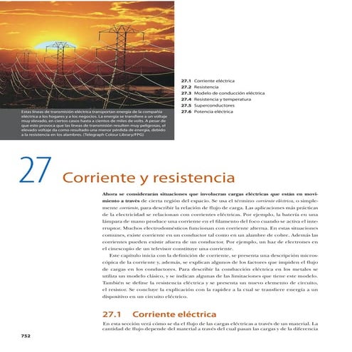 Capitulo 27 - Corriente y Resistencia