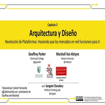 Revolución de las Plataformas - Capítulo 3 - Arquitectura