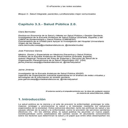 Capitulo 3.3: Salud Pública 2.0
