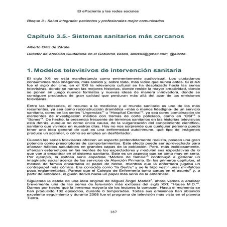 Capitulo 3.5: Sistemas sanitarios más cercanos