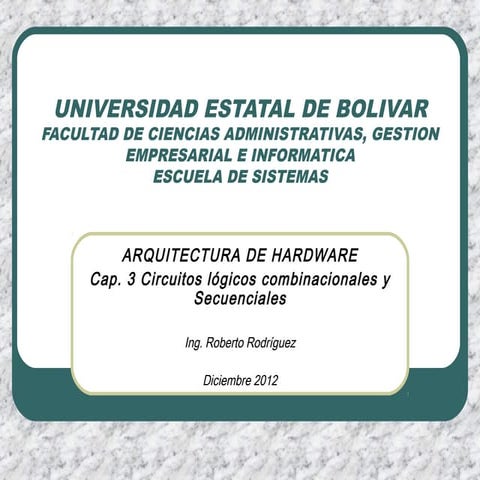 Capitulo 3 arquitectura de hardware