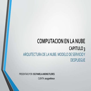 Capitulo 3, computacion en la nube