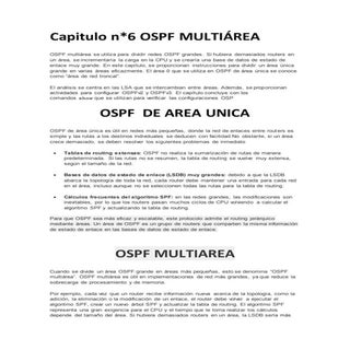 Capitulo 6 ospf multiarea