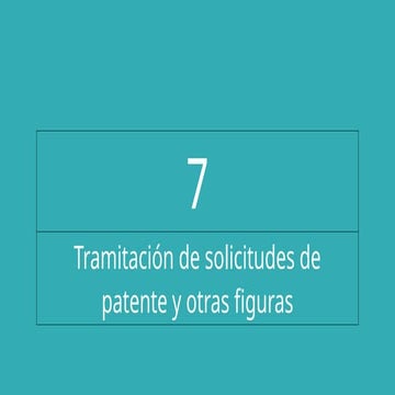 CAPITULO 7 TRAMITACION DE PATENTES, DE MI CURSO REDACCIÓN DE PATENTES