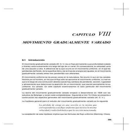 Movimiento gradualmente variado | PDF