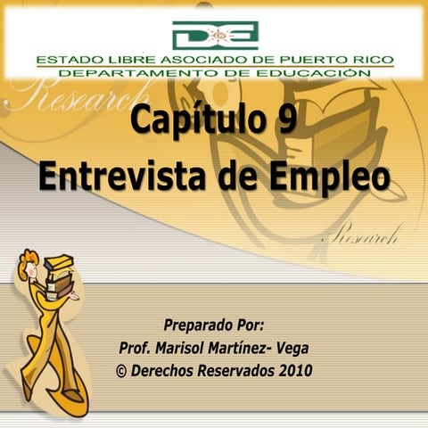 Capitulo 9    la  entrevista de empleo