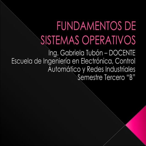 Introducción a los Sistemas Operativos