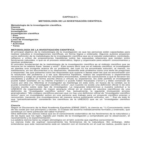 Capitulo I Investigacion