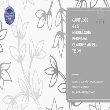 Capitulos 4 y 5 AMIEL TISON POR DR. Carlos M. Montaño