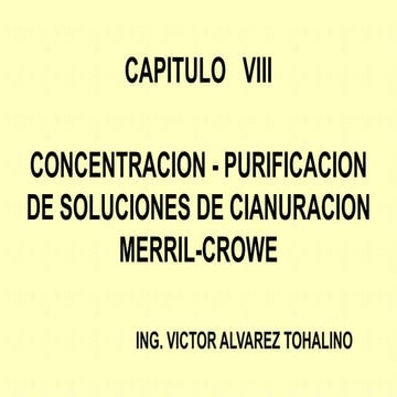 Capitulo VIII Concentracion y Purificacion de Soluciones con Oro I.pdf