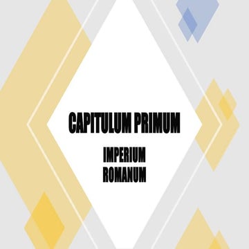 Capitulum I LLPSI, presentación con vocabulario | PPTX