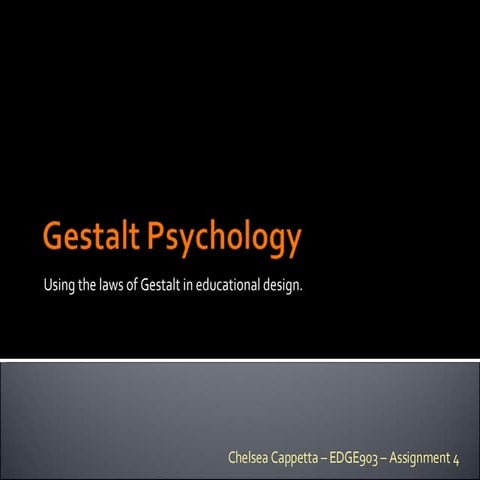 Gestalt Laws and Design