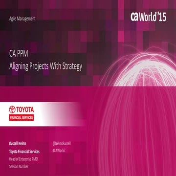 CA PPM: Aligning Projects With Strategy