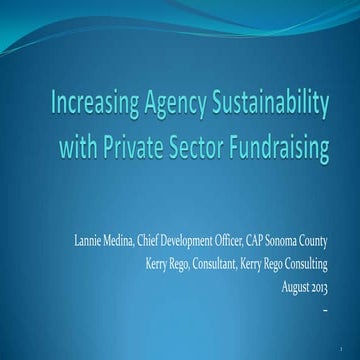 CAP Annual Convention Presentation| Increasing Sustainability with Private Se...