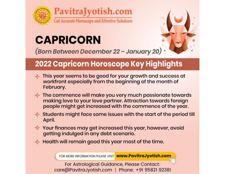 Capricorn 2022 Horoscope Predictions
