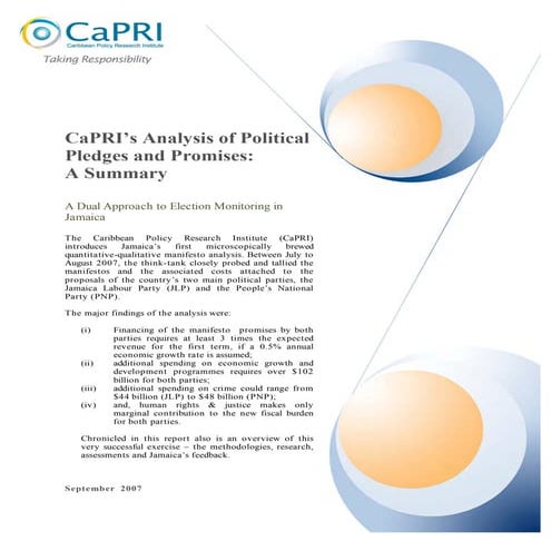 Ca Pri Election Monitoring Report