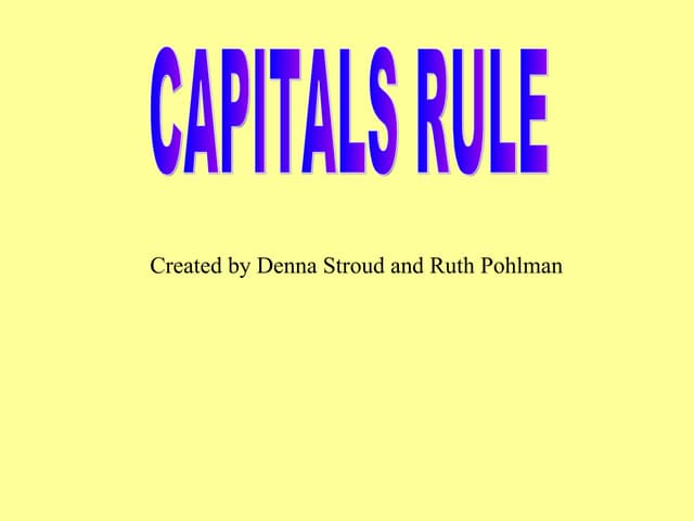 Caps Rule