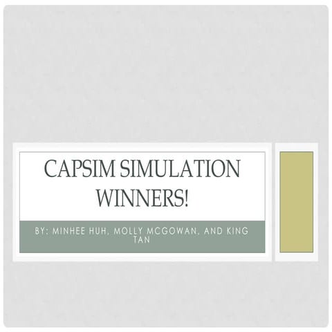 Capsim presentation