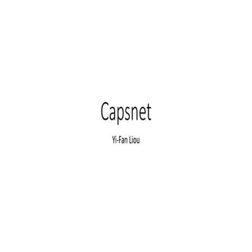 Capsnet
