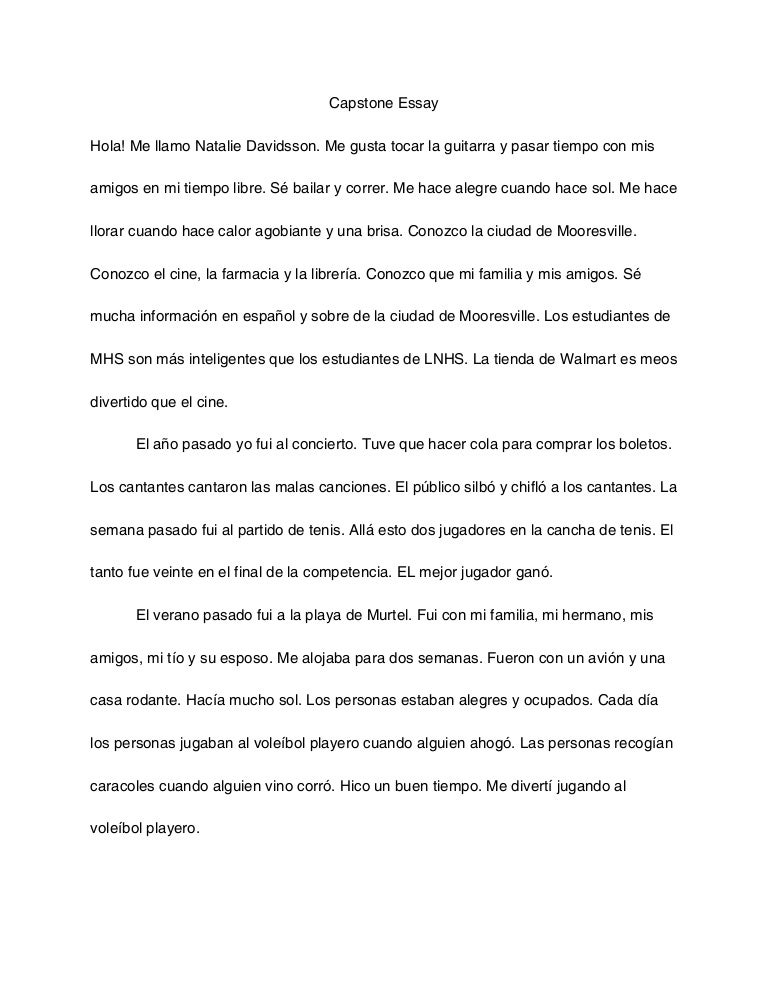 Capstone Essay