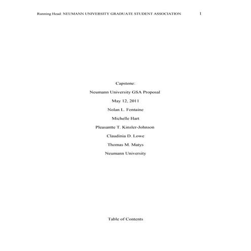 Capstone neumann university gsa proposal 