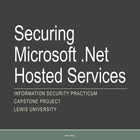 Securing .Net Hosted Services