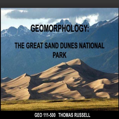 Great Sand Dunes National Park Capstone